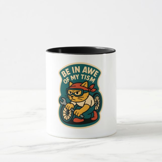 Staune über meinen Tismus Tasse (Zentrum)