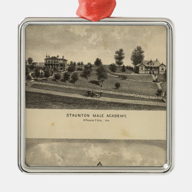Staunton-Male-Akademie Silbernes Ornament (Vorne)