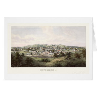 Staunton, panoramische Karte VA - 1857