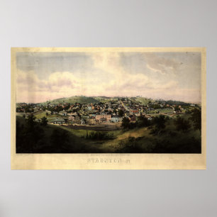 Staunton, Virginia (1857) Poster