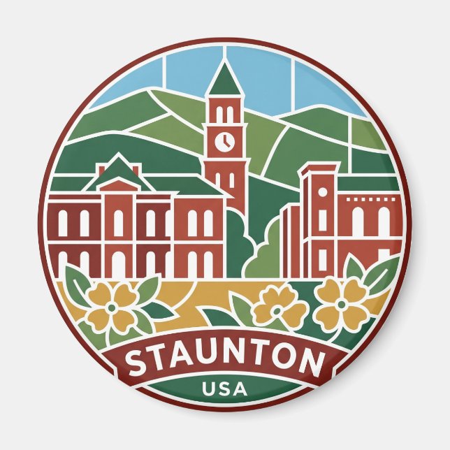 Staunton Virginia Magnet (Vorne)
