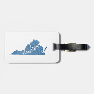 Staunton Virginia Wood Grain Gepäckanhänger