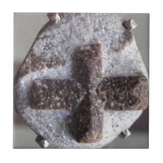 Staurolith, perfekter Kristallschnitt Fliese