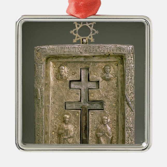 Staurothek Ornament Aus Metall (Vorne)
