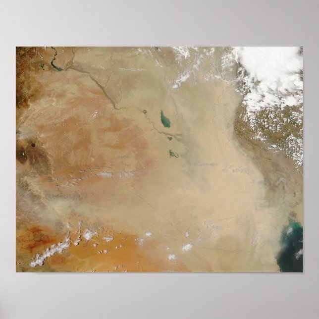 Stausturm im Nahen Osten Poster (Vorne)