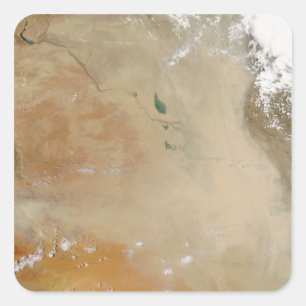 Stausturm im Nahen Osten Quadratischer Aufkleber