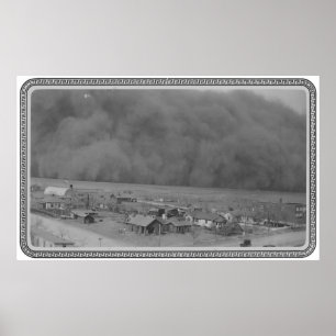 Stausturm in Ankunft von Rolla Kansas im Jahr 1935 Poster