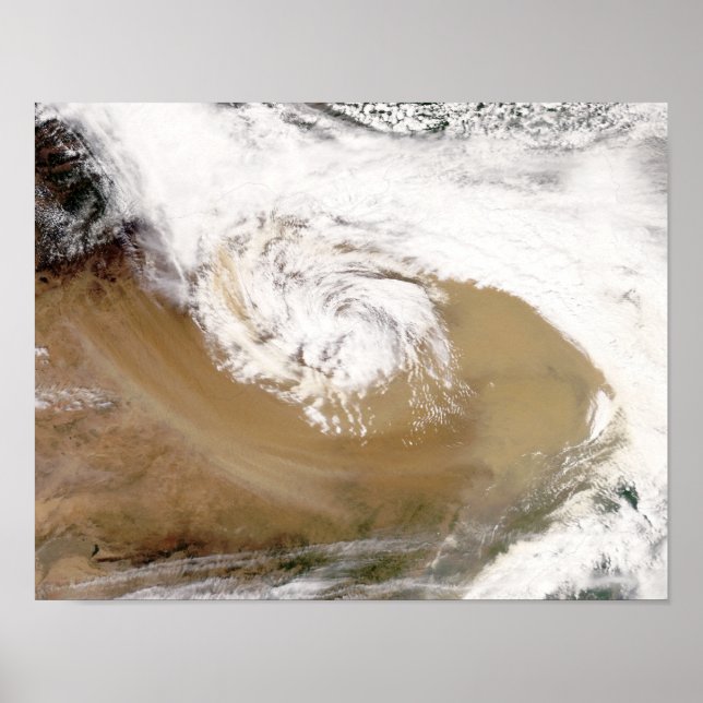 Stausturm in der nördlichen China Poster (Vorne)