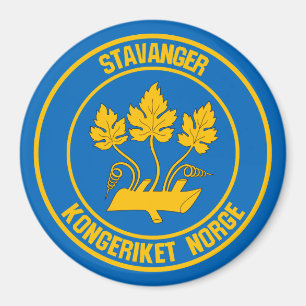 Stavanger Round Emblem Magnet