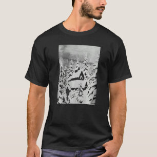 Stave Church in Snow Theodor Kittelsen T-Shirt