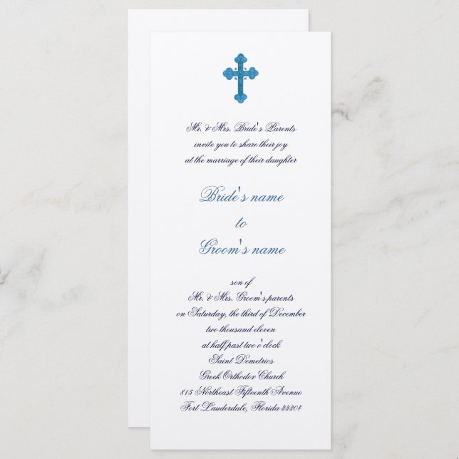 Stavro Einladung (Vorne/Hinten)