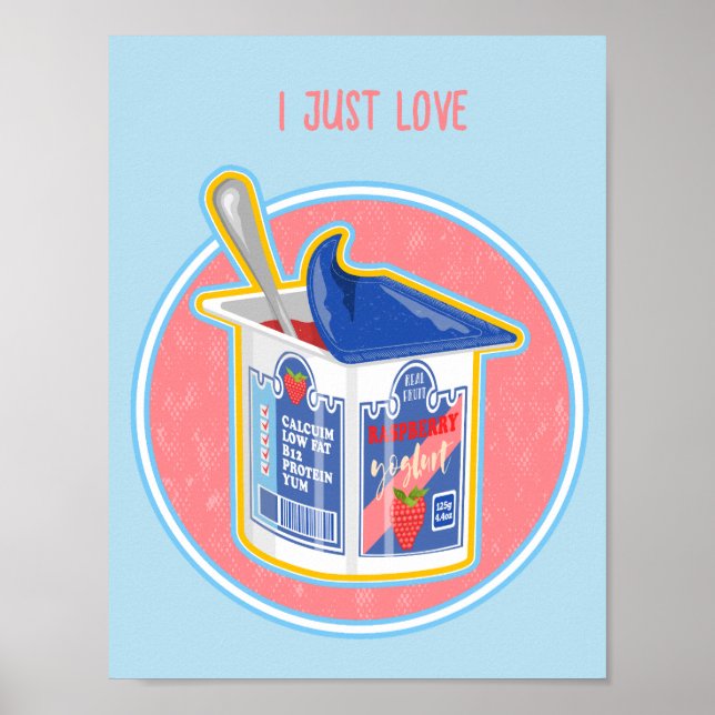 Stawberry Jogurt Poster (Vorne)