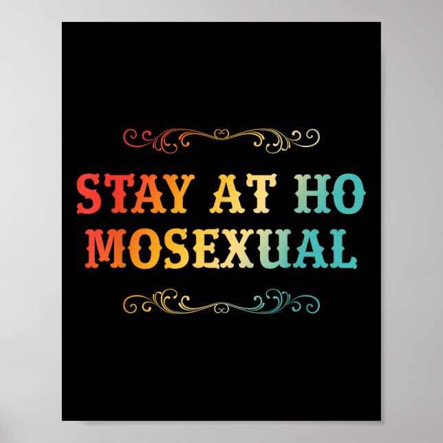Stay At Ho Moual Funny Design  Poster (Vorne)