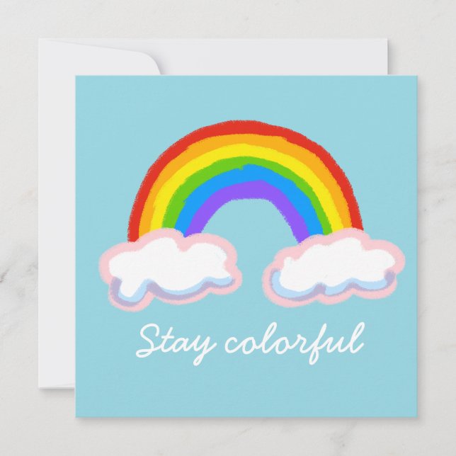 Stay colorful einladung (Vorderseite)