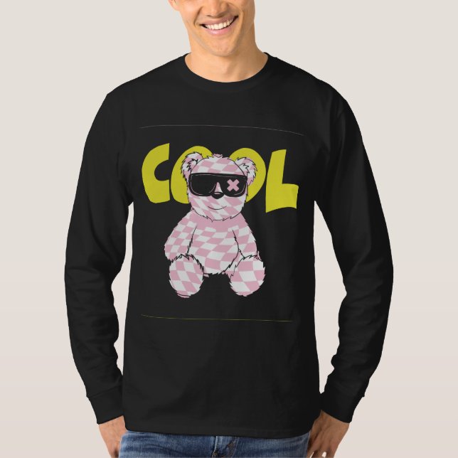 Stay Cool Teddy Bear T-Shirt (Vorderseite)