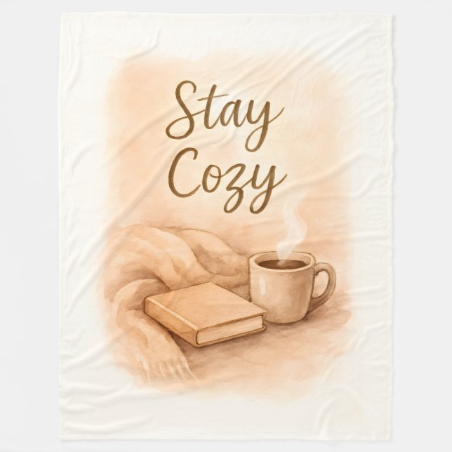 Stay cozy  fleecedecke (Vorderseite)