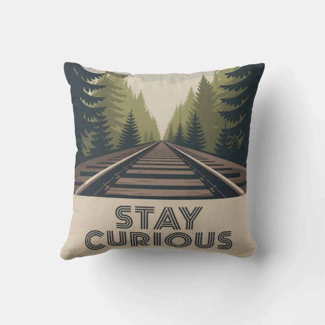 Stay Curious Kissen (Rückseite)