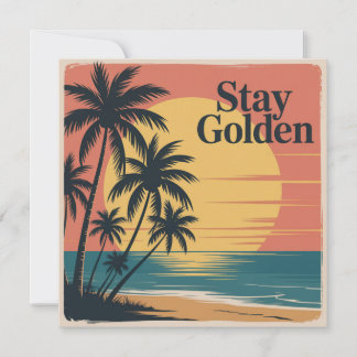 Stay Golden Einladung