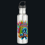 Stay Hydrated with Neon School Survival Edelstahlflasche<br><div class="desc">Hydrate with humor! This water bottle features a glowing cartoon student buried under a bright,  bursting schoolbag. With vibrant colors and expressive style,  it’s perfect for those long school days. Fun,  functional,  and a great gift for any student who knows the struggle!</div>