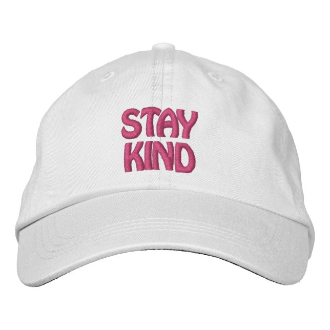 Stay Kind 2 Bestickte Baseballkappe (Vorderseite)