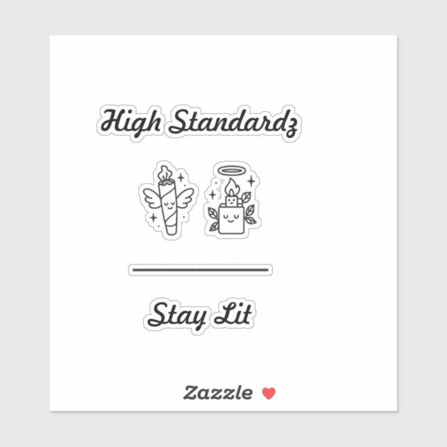 Stay lit sticker (Feuille)