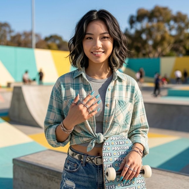 Stay Positive Skateboard (Von Creator hochgeladen)