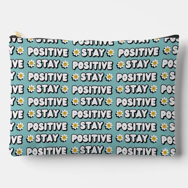 Stay Positive Zubehörtasche (Vorderseite)