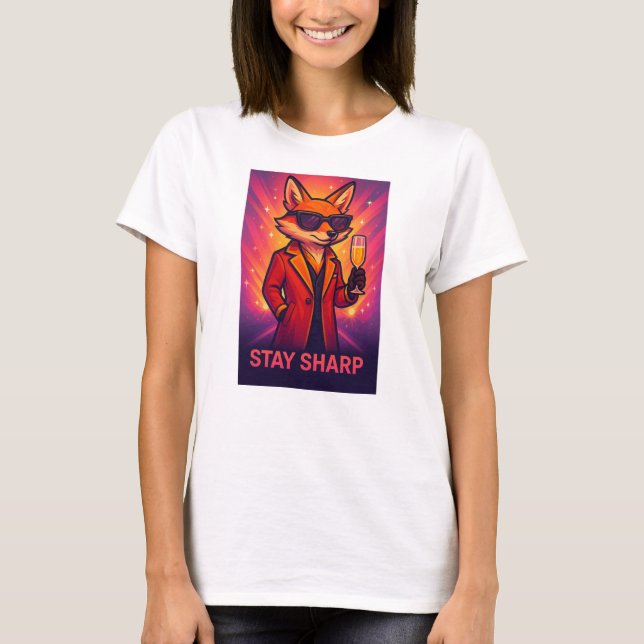 Stay Sharp - Luxury Fox T-Shirt (Vorderseite)