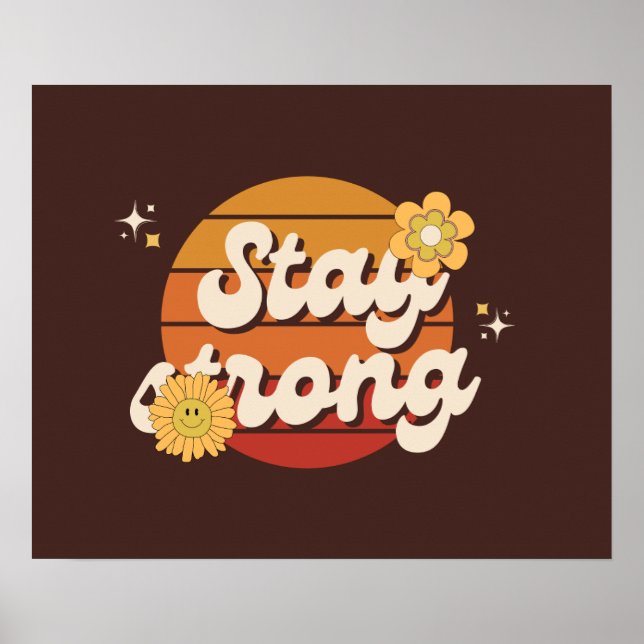Stay Strong Always – Daily Motivation Wall Poster (Vorne)