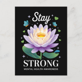 Stay Strong – Mental Health Awareness Wellness Sup Postkarte