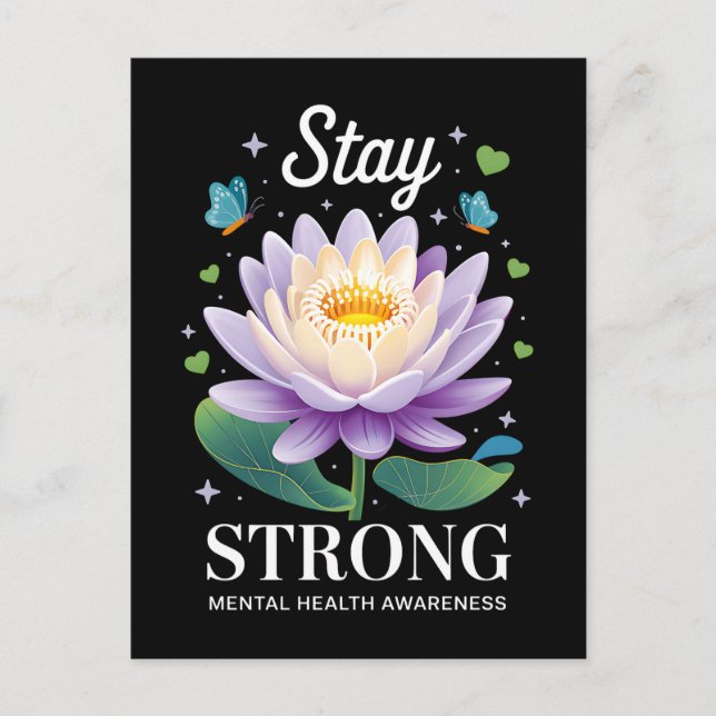 Stay Strong – Mental Health Awareness Wellness Sup Postkarte (Vorderseite)