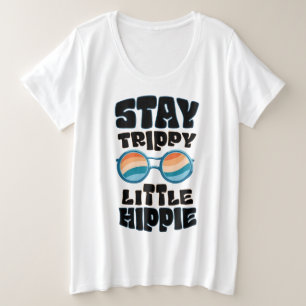 Stay Trippy Little Hippie - Retro Psychedelic Desi