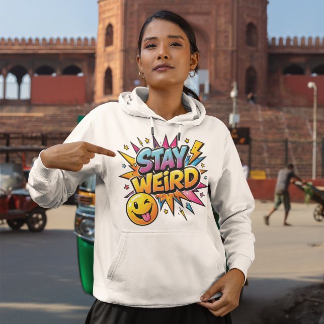Stay Weird Pop Art Burst T-Shirt (Von Creator hochgeladen)