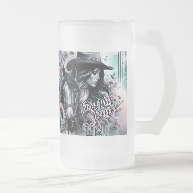 Stay Wild Cowgirl Frosted Mug (Droit)