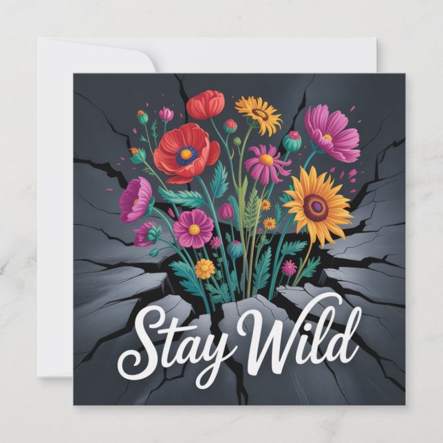 Stay Wild Karte (Vorderseite)