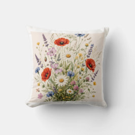 Stay Wild | Vintage Wild Herbs Botanical Design Kissen