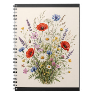 Stay Wild Vintage Wild Herbs Botanical Design Notizblock