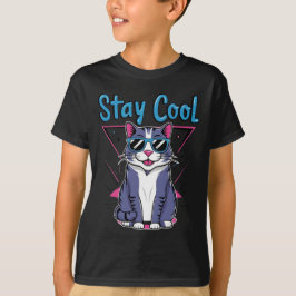 StayCoolCatTshirtDesign-CoolCatTeeGraphicforCasual T-Shirt