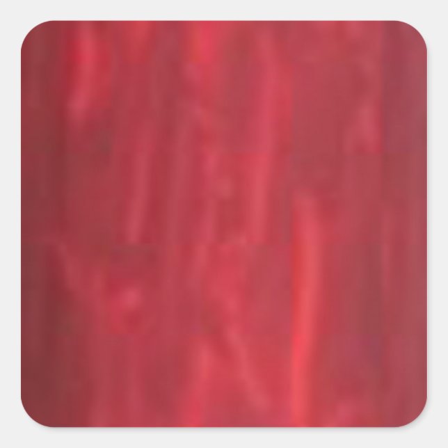 STBX Rosenberg Sparkling Red Rouge Collection Quadratischer Aufkleber (Vorderseite)