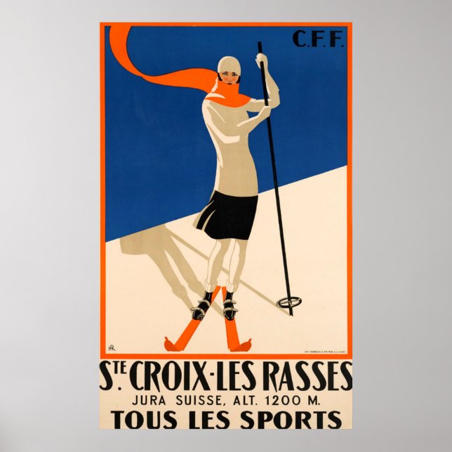 Ste Croix Et Les Rasses - Schweiz Pauschalreise Poster (Vorne)