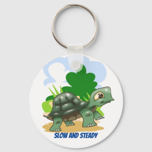 Steady Cartoon Turtle Schlüsselanhänger