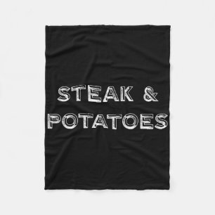 Steak And Potatoes Grillmaster BBQ Fleecedecke