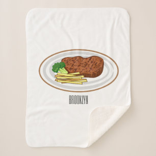 Steak Cartoon Illustration Sherpadecke