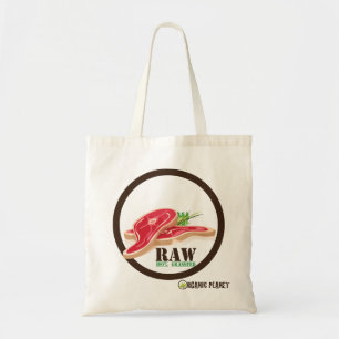 Steak cru Planète biologique Sac en toile réutilis