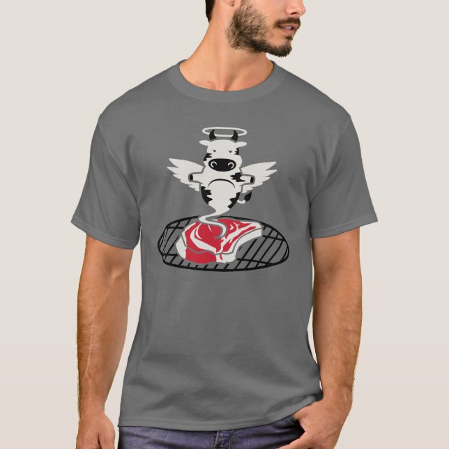 Steak-Engel T-Shirt (Vorderseite)