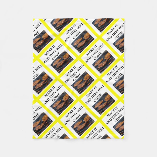 Steak Fleecedecke (Vorderseite)