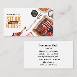 Steak Food Business Card Visitenkarte