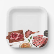Steak Food Watercolor