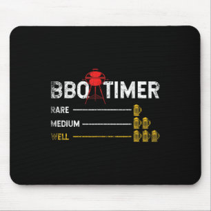 Steak Grilling Funny Grillen Koch Bieralkohol gera Mousepad