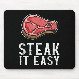 Steak It Easy Funny Grillen Barbecue Meat Smoker P Mousepad